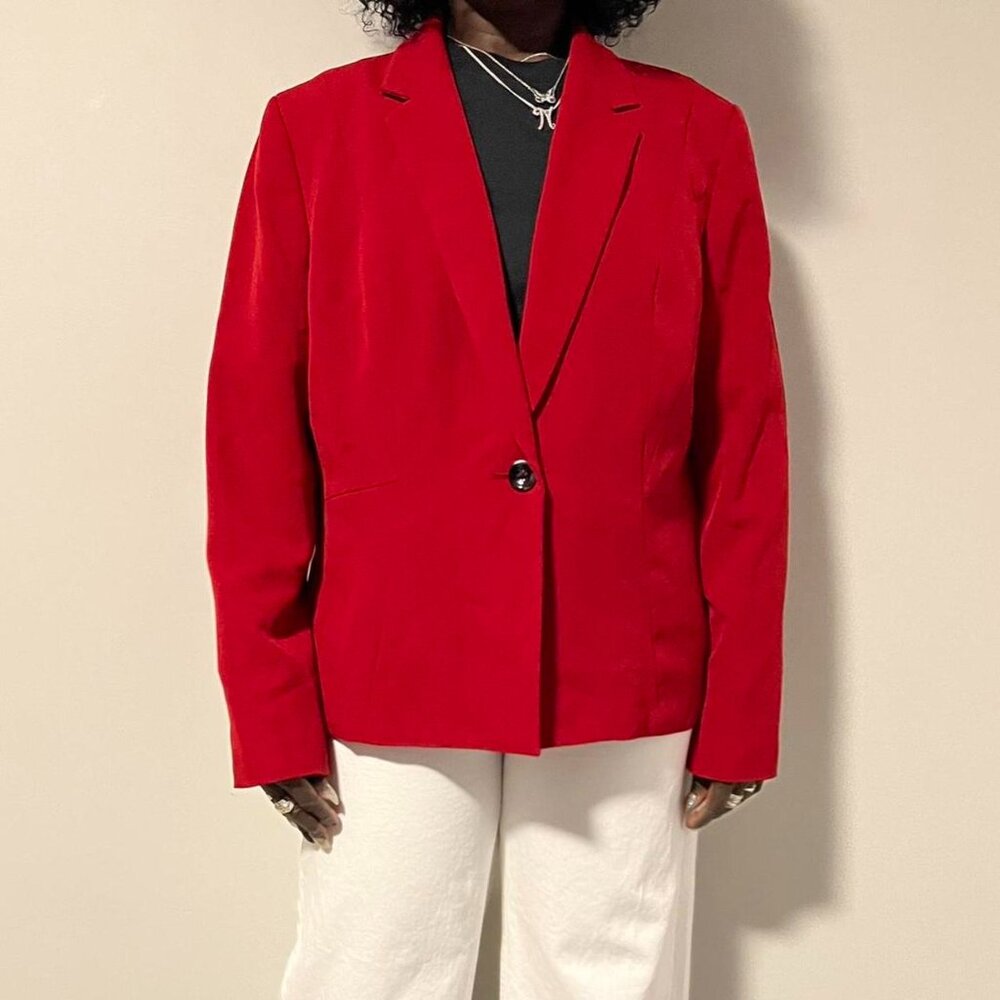 Kasper Vintage Red Casual Blazer Size 18